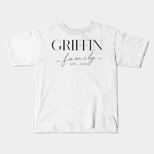 Griffin Family EST. 2020, Surname, Griffin Kids T-Shirt